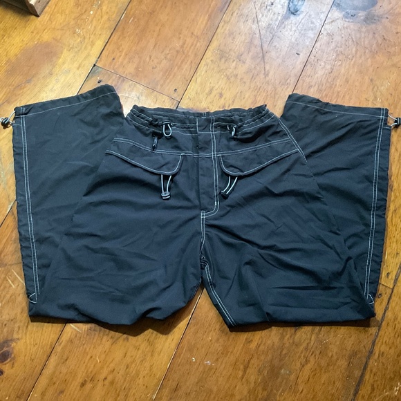 Vintage MacGear Punk Rave Goth Baggy Streetwear Cargo Black pants size Small - Picture 5 of 12